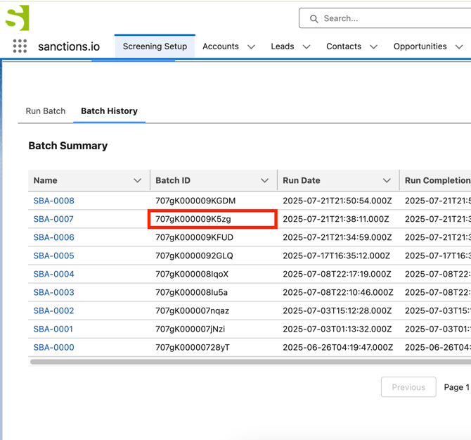 salesforce-batch-screening-batch-summary-batch-id