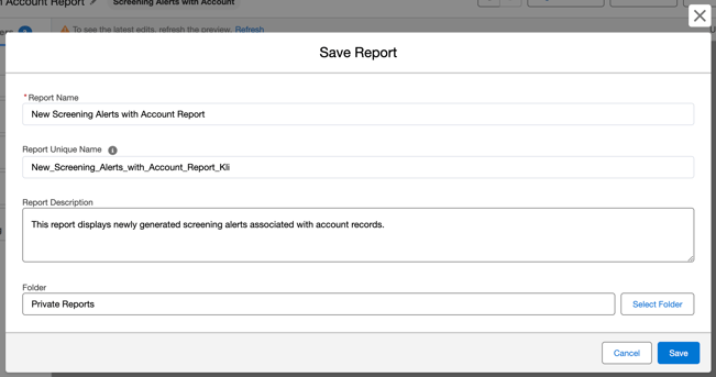 salesforce-batch-screening-report-save