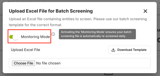 batch-screening-monitoring-mode